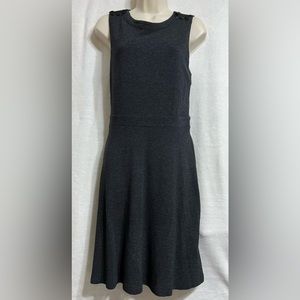 Loft women’s heather gray sleeveless dress, size 8